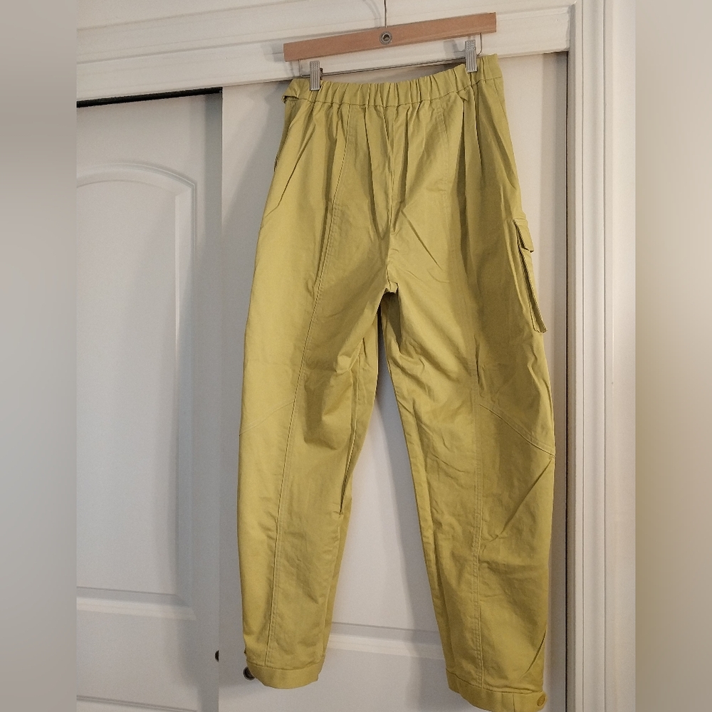 Amazon Yellow Straight Leg Pants Relaxed Fit